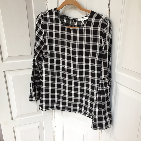 Beach Lunch Lounge Black & White Plaid Tunic - Picture 7 of 16